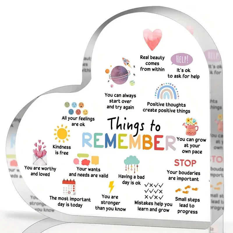 Acrylic Decorative Sign Acrylic Decorative Sign Exquisite Table Top Plaque For Mental Health And Affirmations