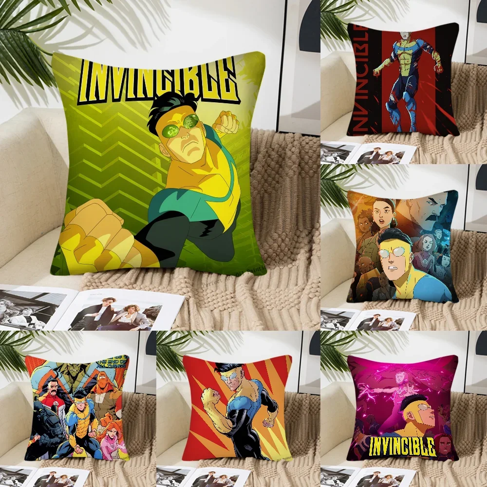 I-Invincible Season 2 Cartoon Pillow Case Square Pillow Bedroom Sofa Leisure Comfort CushionCarLiving Room Home Decoration 40X40 3