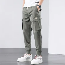 

22Spring and Summer New Quality Casual Pants Trendy Multi-Pocket Overalls Smart Trousers All-Matching No Pilling No Fading