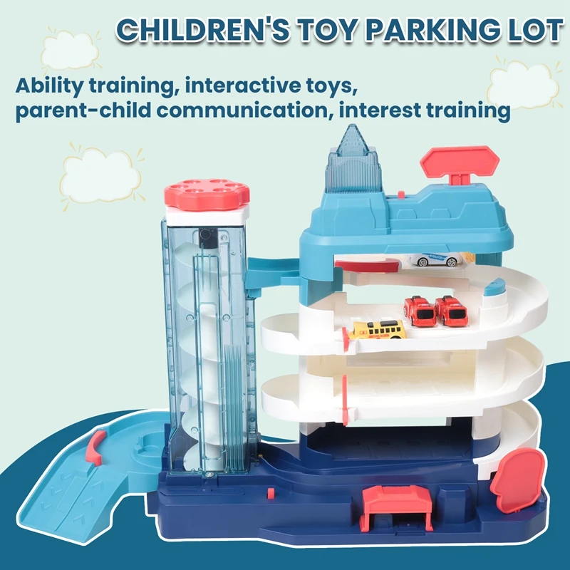 Children's Toy Parking Lot Building Car Building Breakthrough Adventure Track Light Music Boy Educational Gift