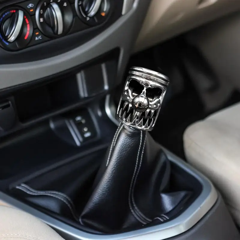 Skull Car Gear Stick Shift Knob Stainless Steel Skull Shape Shift Lever  Gear Shift Head Shifting Lever Handle For Manual Cars - Gear Shift Knob -  AliExpress