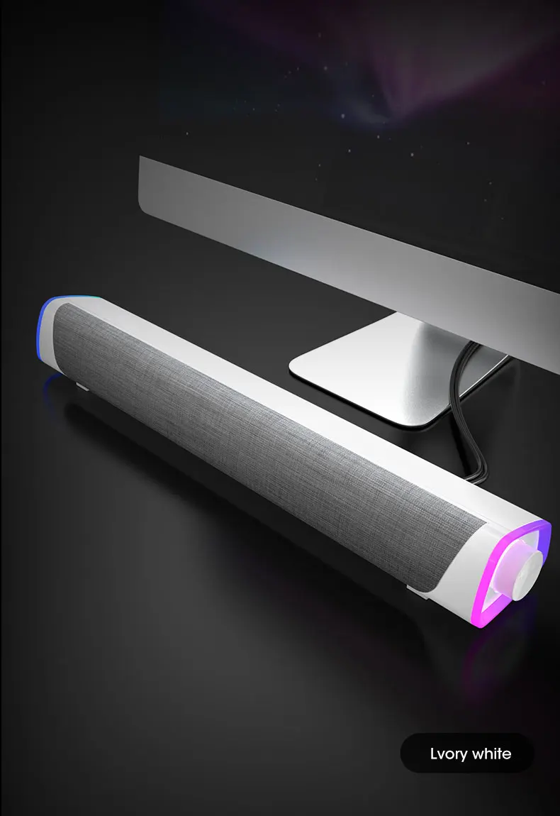 Description Picture 5 of itemNiye Computer Speaker Bar Stereo Sound Subwoofer Bluetooth Speaker For Macbook Laptop Notebook PC Music Player Wired Loudspeaker
