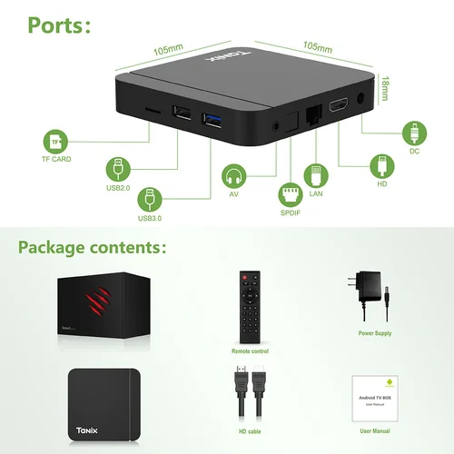 스마트 TV 박스, 안드로이드 11, Tanix W2 Amlogic S905W2, 안드로이드 11.0 미디어 플레이어, H.265 AV1, 듀얼 와이파이 HDR, 10 + 4GB, 32GB, 셋톱 박스, 2G16G 5
