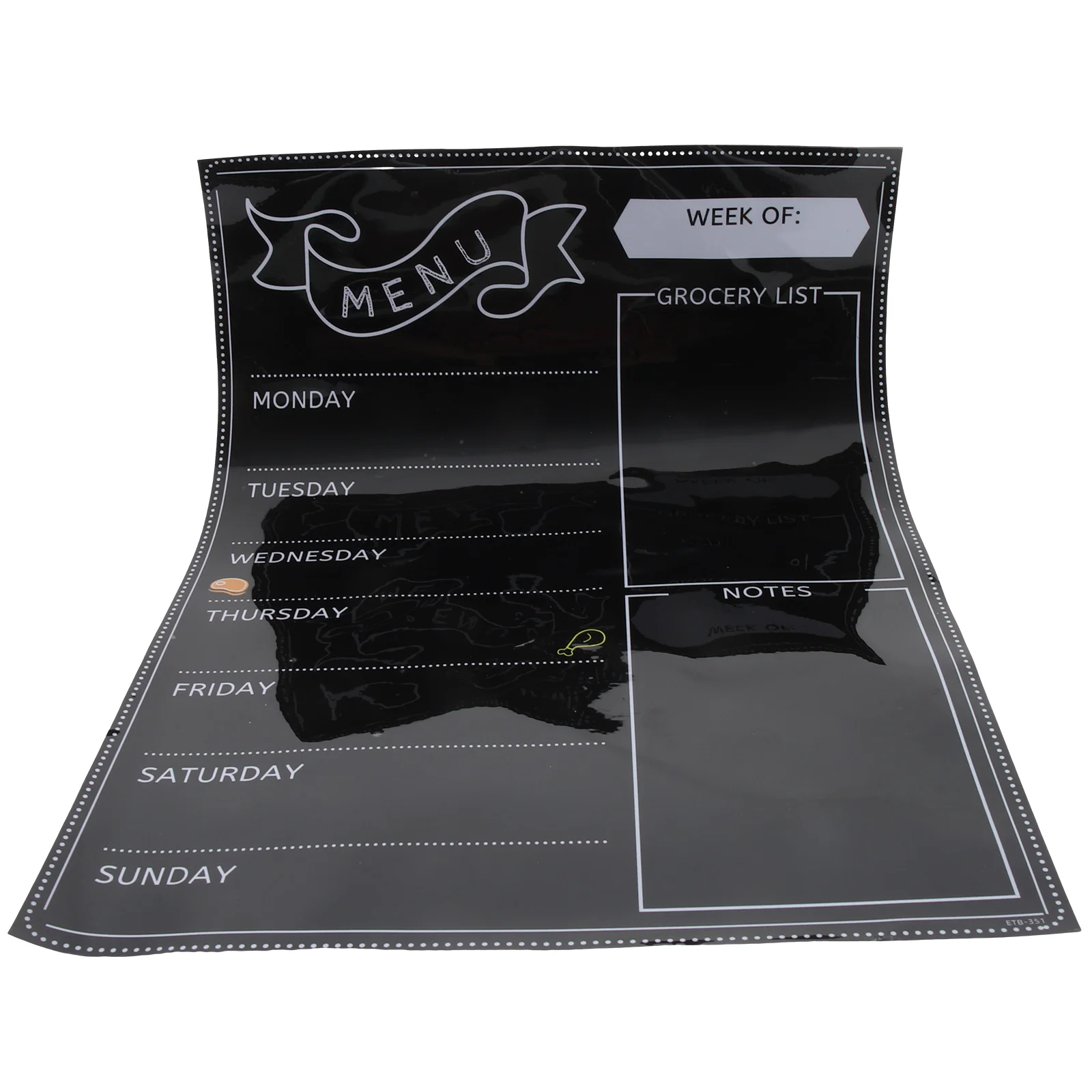 

Refrigerator Message Stickers Shopping List Board Magnets for Kids Chalkboard Bulletin Weekly Calendar