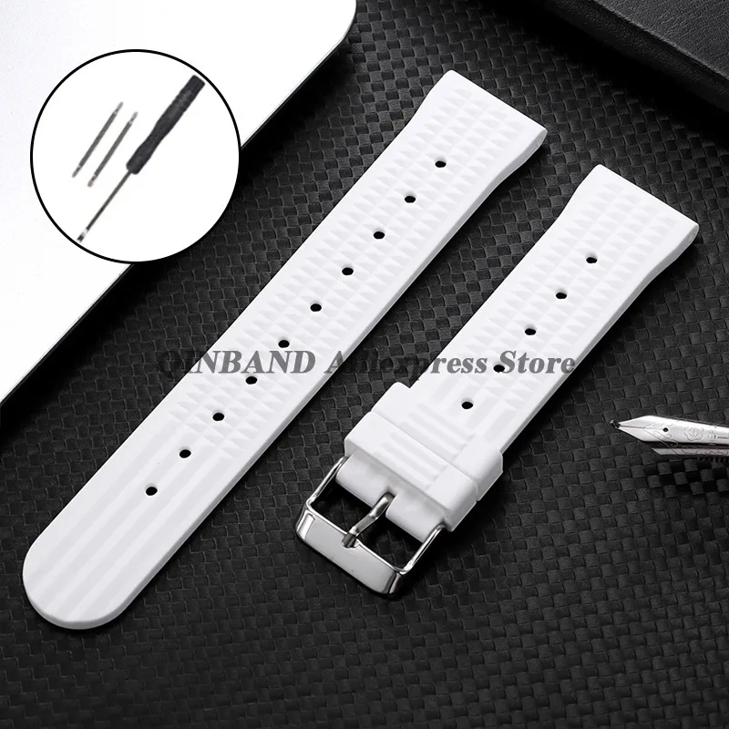 Premium Silicone Waterproof Sport Watchband Replacement Bracelet