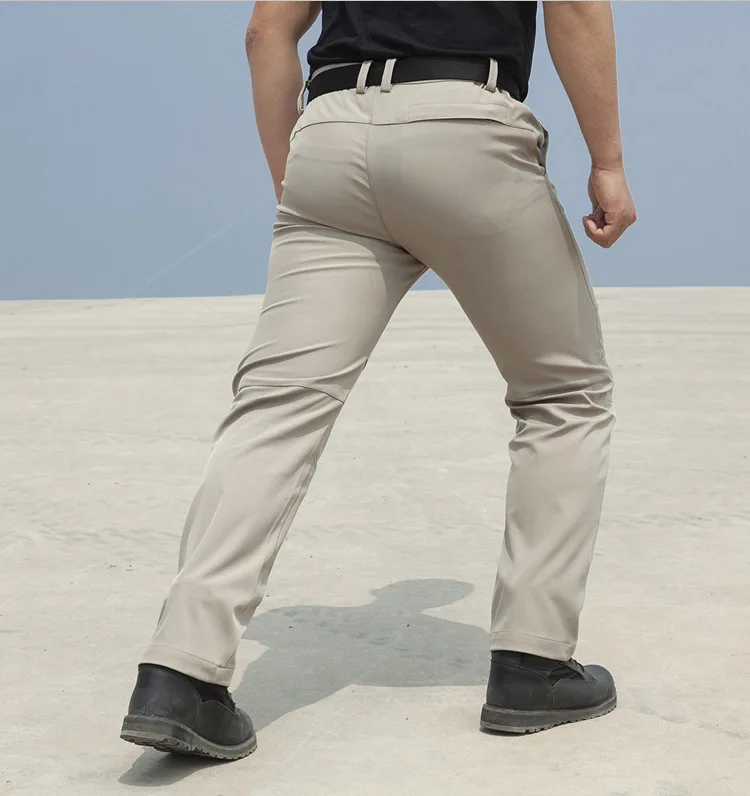 Summer Men's Fishing Pants Windproof Hiking Sports Elastic Pants Fitness Breathable Running Travel