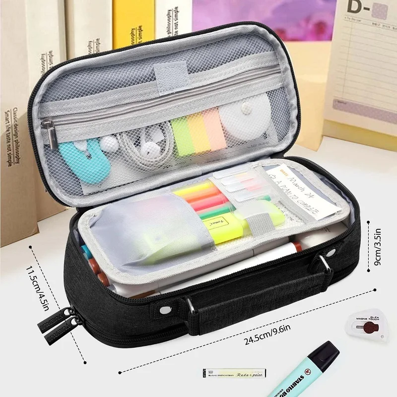 Pen Storage Bag Pencil Case 4 Layer Stationery Box