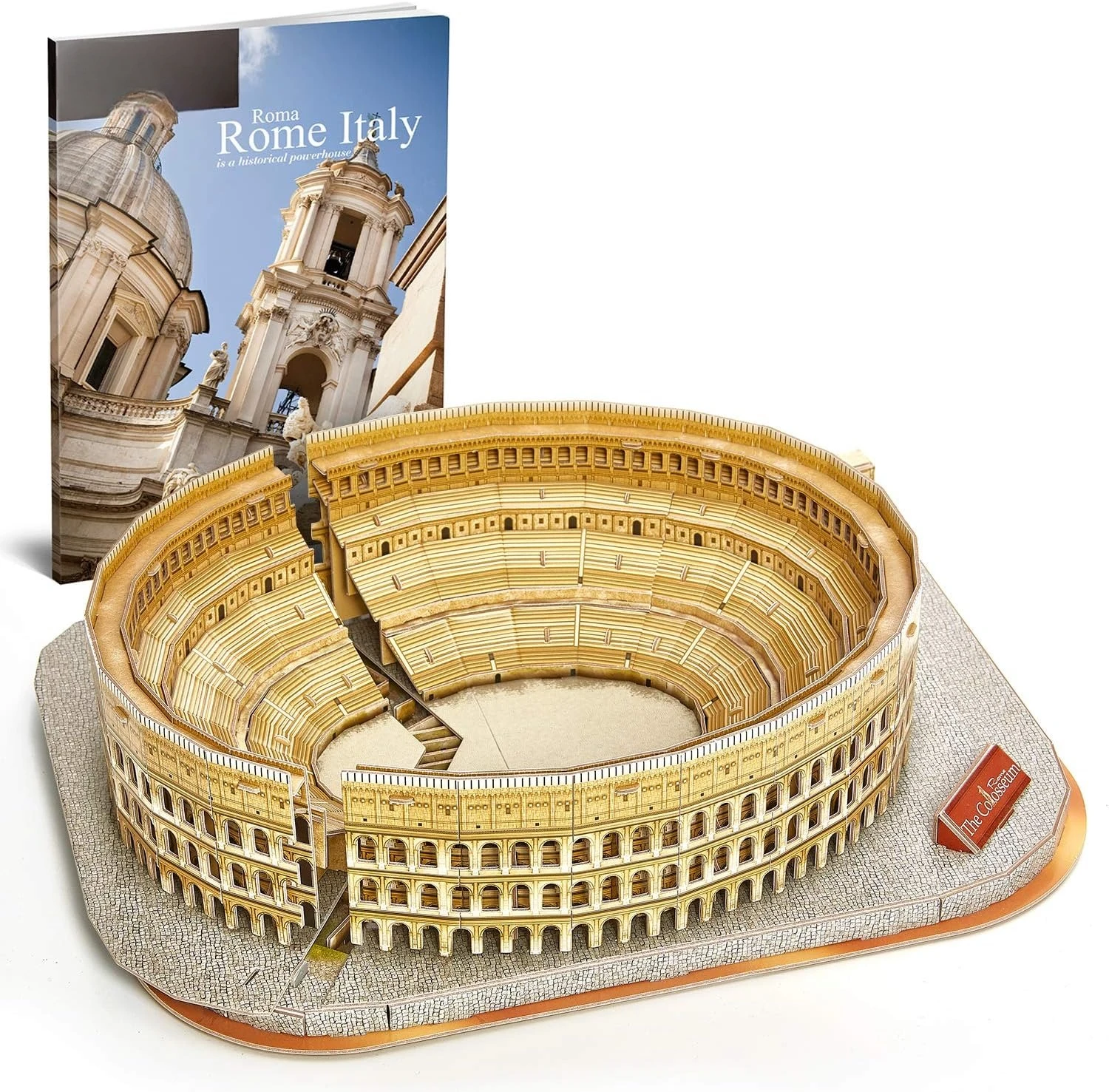 3D Puzzle The Roman Colosseum Model Kits 131 Pieces Italian Architecture Building Gifts for Adults Kids, Home Decor 2