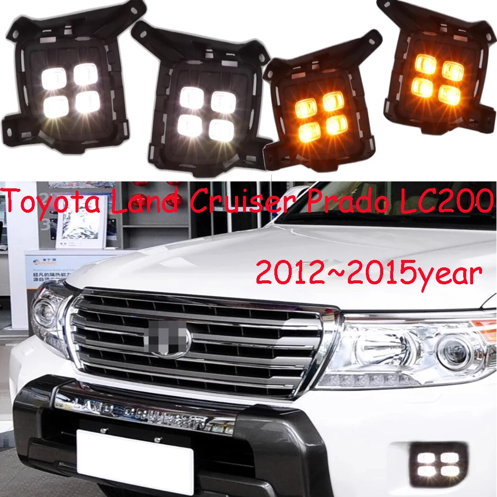 

Автомобильные аксессуары, бампер, фара для Toyota Land Cruiser prado LC200, дневная яркость 2007 ~, зеркальная фара для Toyota, противотуманная фара