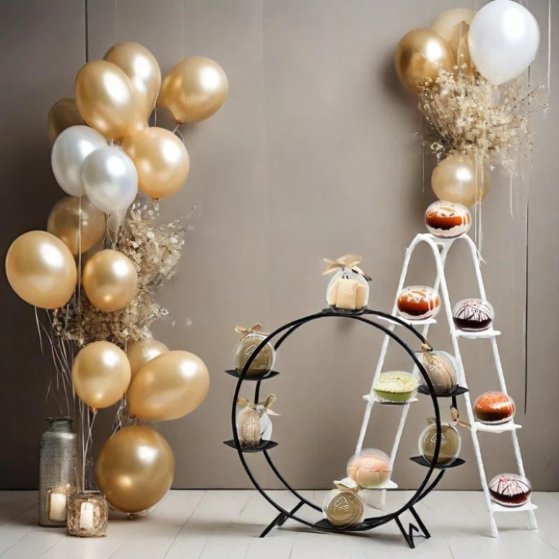 Wrought Iron Multi Layer Cake Display Stand for Birthday Parties