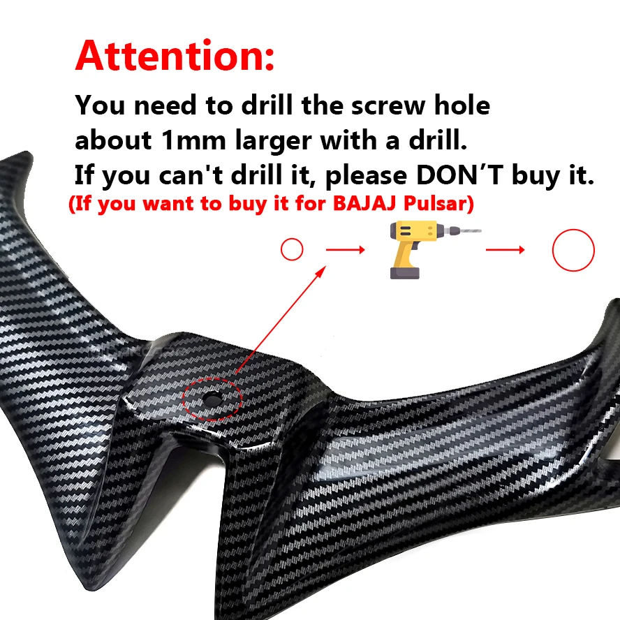 Motorcycle Fairing Front Winglet Wing Guard Cover For YAMAHA R15 V3 For BAJAJ PULSAR RS200 Accessories