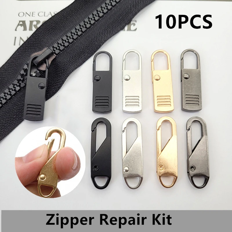 5/10PCS Instant Zipper Universal Instant Fix Zipper Repair Kit Replacement Zip Slider Teeth