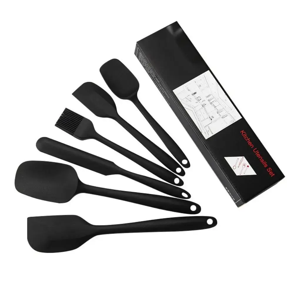 Kitchen Bakehouse Cream Spatula Bbq Brush Set Silicone Kitchenware Cake Spatula Baking Set Tools 6pcs cream spatula silicone spatula cake spatula kitchen spatula silicone cookware cake decorating tools