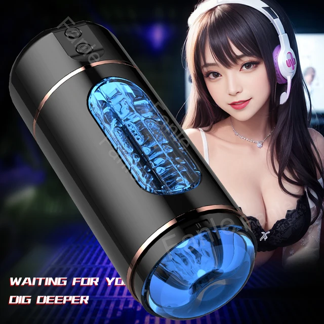 Automatische männliche Mastur bator Tasse Kontroll tasche Pussy Vibration Blowjob Pussy Vagina Masturbation für Männer Erwachsenen Sex Maschine Spielzeug 1