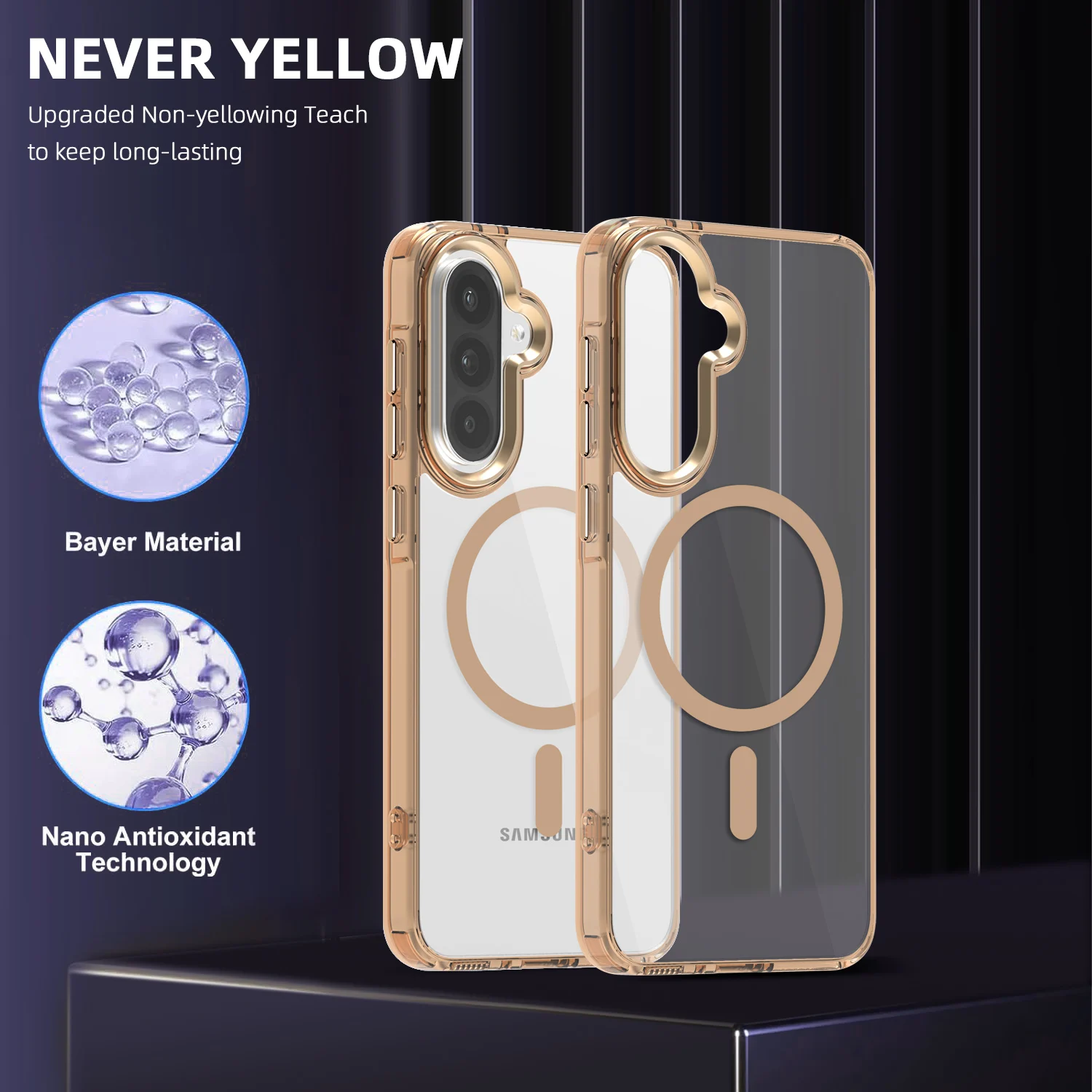 Luxury High-Transparency Magnetic Phone Case Cover