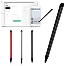 Mobile Phone Capacitive Touch Screen Stylus Ballpoint Metal Compatibility Handwriting Pen Suitable For Tablet Mobile phone tanie i dobre opinie GTMEDIA NONE CN (pochodzenie) Z tworzywa sztucznego silver 0 7*12cm plastic for capacitive screen resistive screen