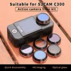 Lens Filter For SJCAM C300 Sports Camera Lens UV/CPL/NDPL Filter Optical Glass Protective Cover Filter Set Accessories 2