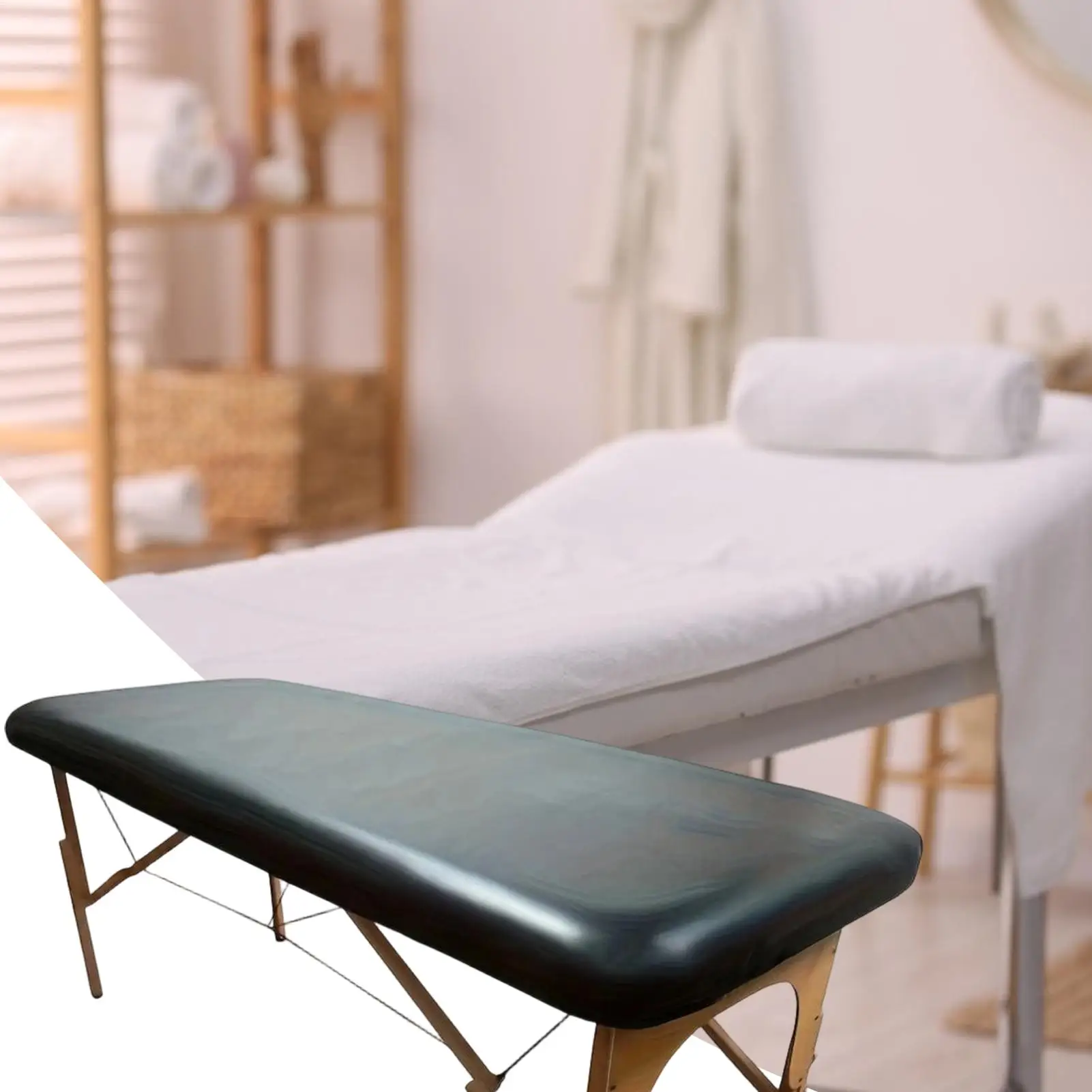 Massage Table Sheets PU Leather Fitted Pad Massage Table Topper For Beauty Salon Professional Home Training Clinic Wellness