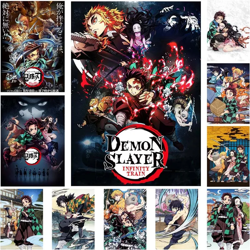 Demon Slayer New Season Kimetsu no Yaiba Yuukaku-hen Poster Vintage Home  Room Decor Art Kraft Paper Posters Wall Stickers - AliExpress