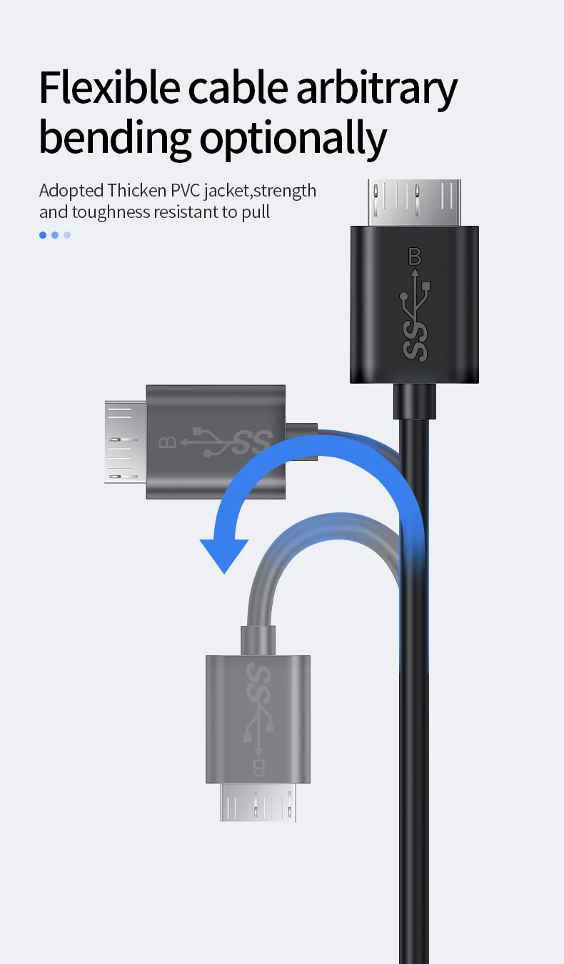 Cavo USB-C 3.1 Gen 2 Ad Alta Velocità 10Gbps - Hb-digital, Tipo C Maschio-Maschio, Supporta Power Delivery 60W E DP, 1m/1.5m/2m (Nero) - 6