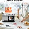 Automatic Ice Cream Maker with Built-in Compressor, 2 Quart No Pre-freezing Fruit Yogurt Machine, Stainless Steel 4