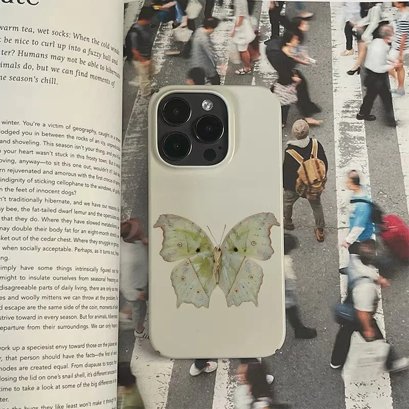 Vibrant Butterfly Art Shockproof Acrylic Phone Case