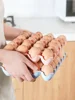 2pcs 24 Grid Egg Storage Box Refrigerator Crisper Storage Container Stackable Plastic Egg Tray Holder Kitchen Food Organizer 4