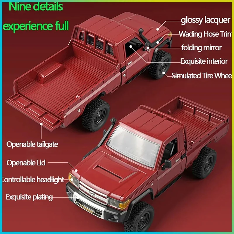MN82 Remote Controlled Climbing Off-road Vehicle 1:12 Full Scale 4WD for Toyota LC79 Simulation RC Model Children Toy Rc Car 5