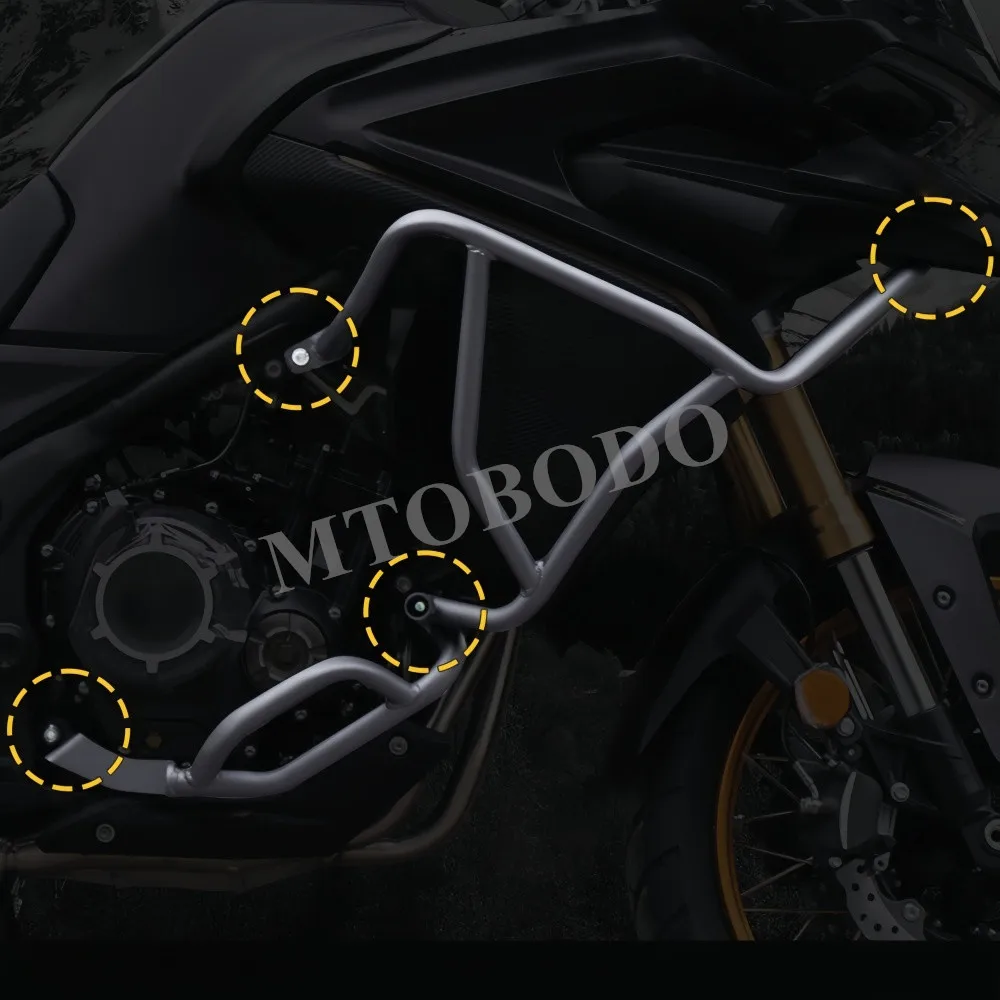 VOGE DS525X ds525x 개조 오토바이 부품 상단 및 하단 범퍼 낙하 방지 및 충돌 방지 보호 바에 적합