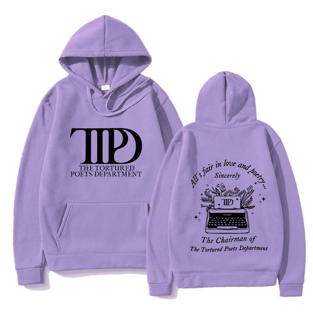 The Tortured Poets Department Crewneck Sweatshirt Unisex Womens Clothing Casual Pullover Streetwear Female Clothes harajuku Tops