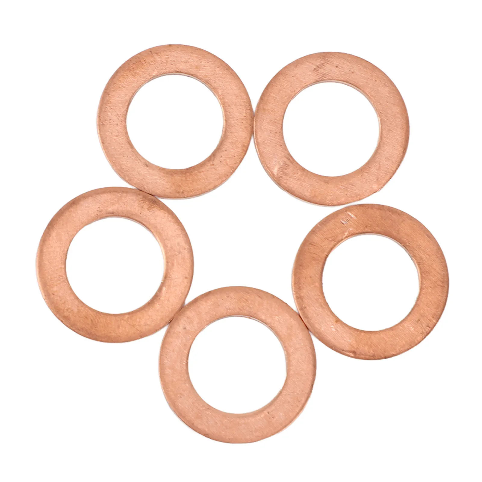 10Pcs M12 Copper Oil Drain Plug Washer Flat Sealing Gasket Ring Spacer For Oil Change oil drain plug gasket oil drain plug seal washer sealing washers