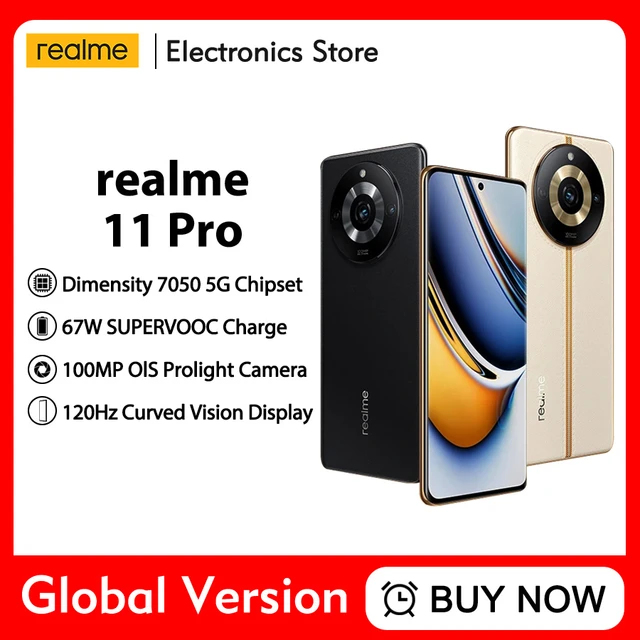 Original New realme 11 Pro Plus 5G Dimensity7050 6.7 AMOLED 5000mAh 100W  SuperVOOC 200MP Camera NFC - AliExpress