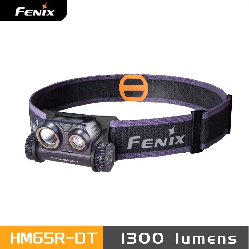 Fenix HM65R DT Headlamp Dual Lights Headlight 1300 Lumens Rechargeable