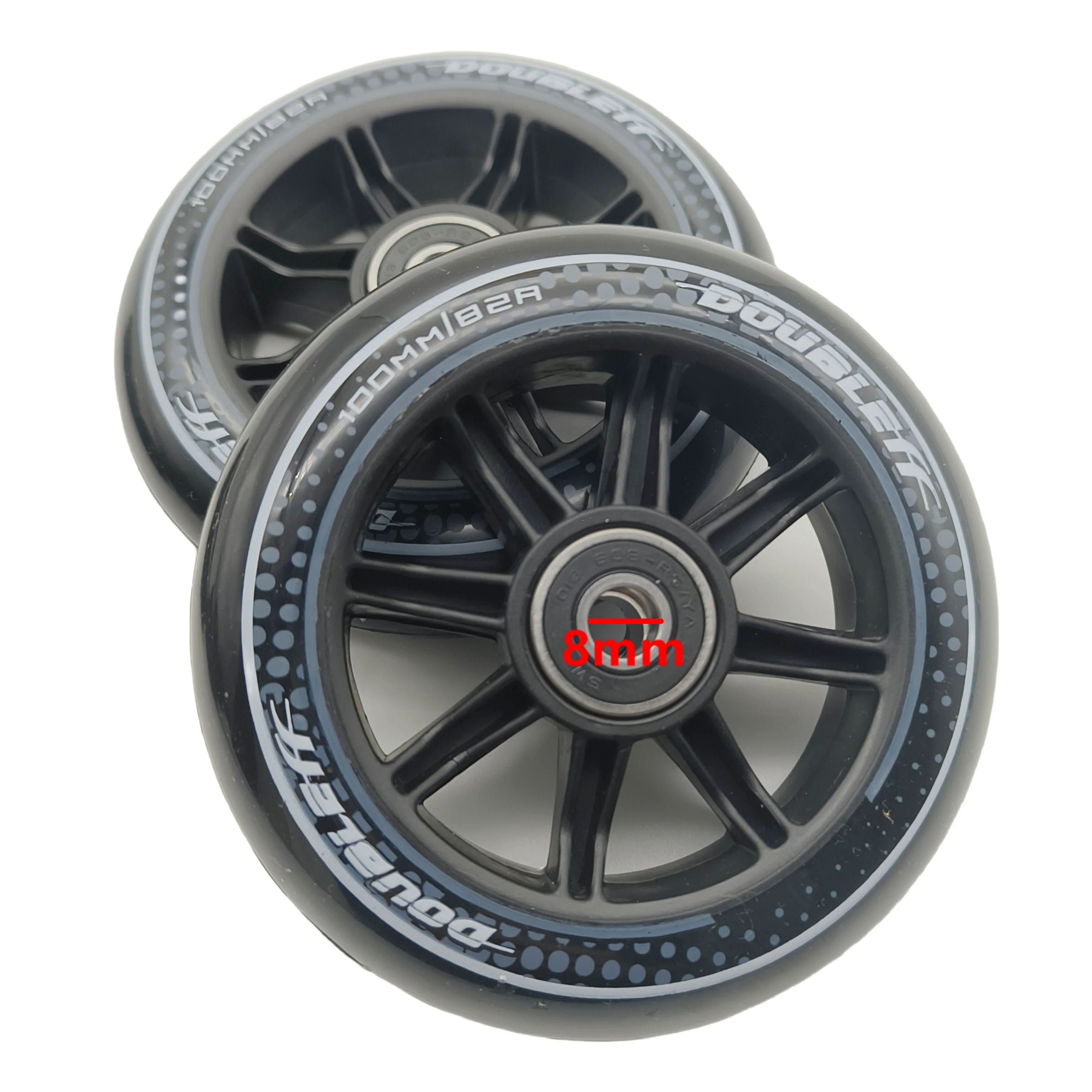 speed wheel black 100mm 82a with bearing 6wheels/lot