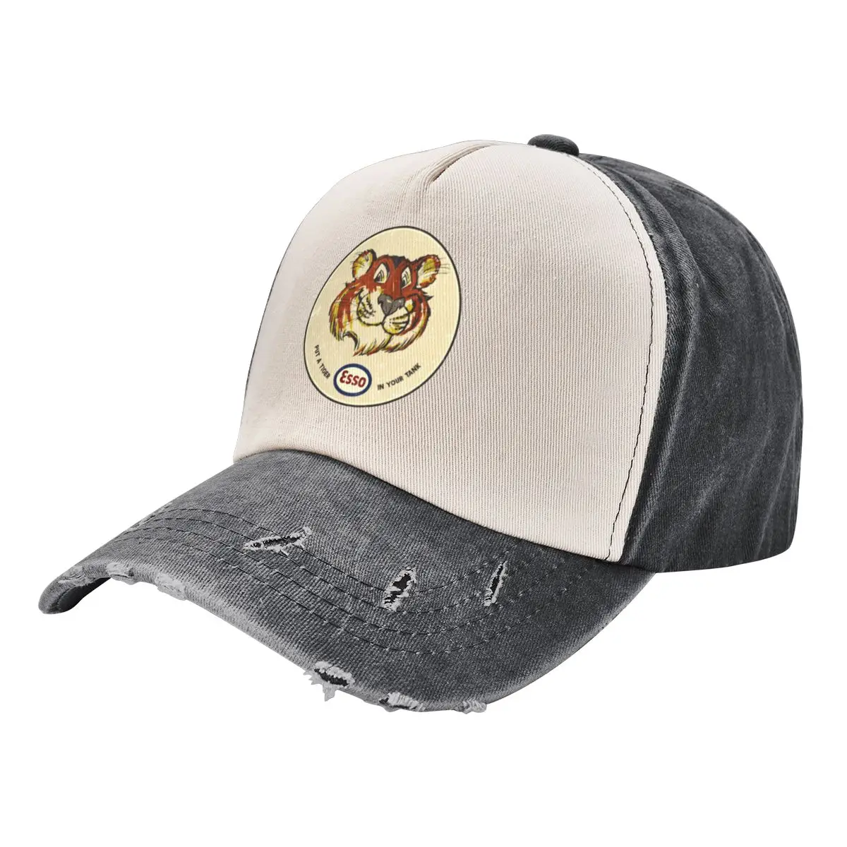 Tiger Esso Vintage Oil Company Berretto Da Baseball Golf Summer Hat Birthday Rave For Man Women'S