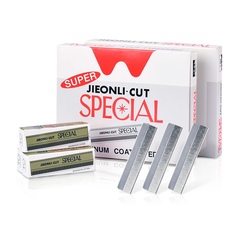 PMU Accessories Microblading Stainless Steel Eyebrow Blade Knife Eyebrow Trimmer Blade 100pcs Eyebrows Razor 5