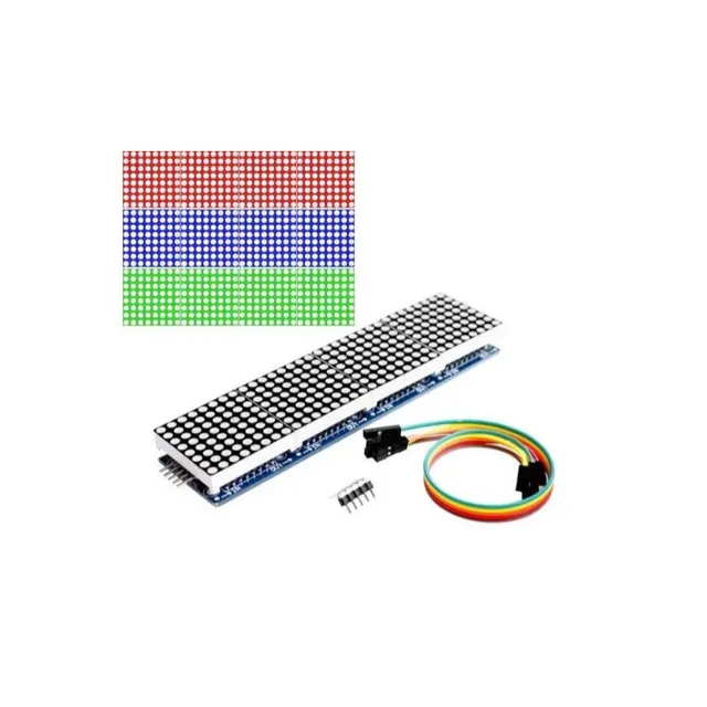 MAX7219 Dot Matrix Module For Microcontroller 4 In One Display with 5P Line 1