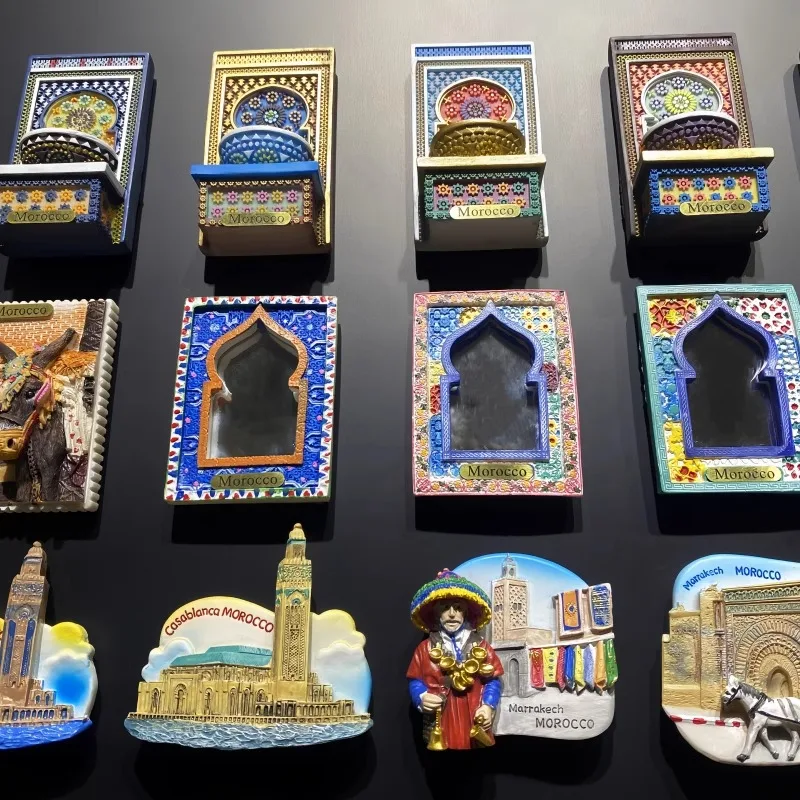 Morocco Fridge Stickers Africa Travelling Souvenirs Marrakech Fridge Magnets Photot Wall Magnetic Stickers Wedding Gifts magnetic fridge magnets magnetic sticker magnetic fridge stickers refrigerator decor