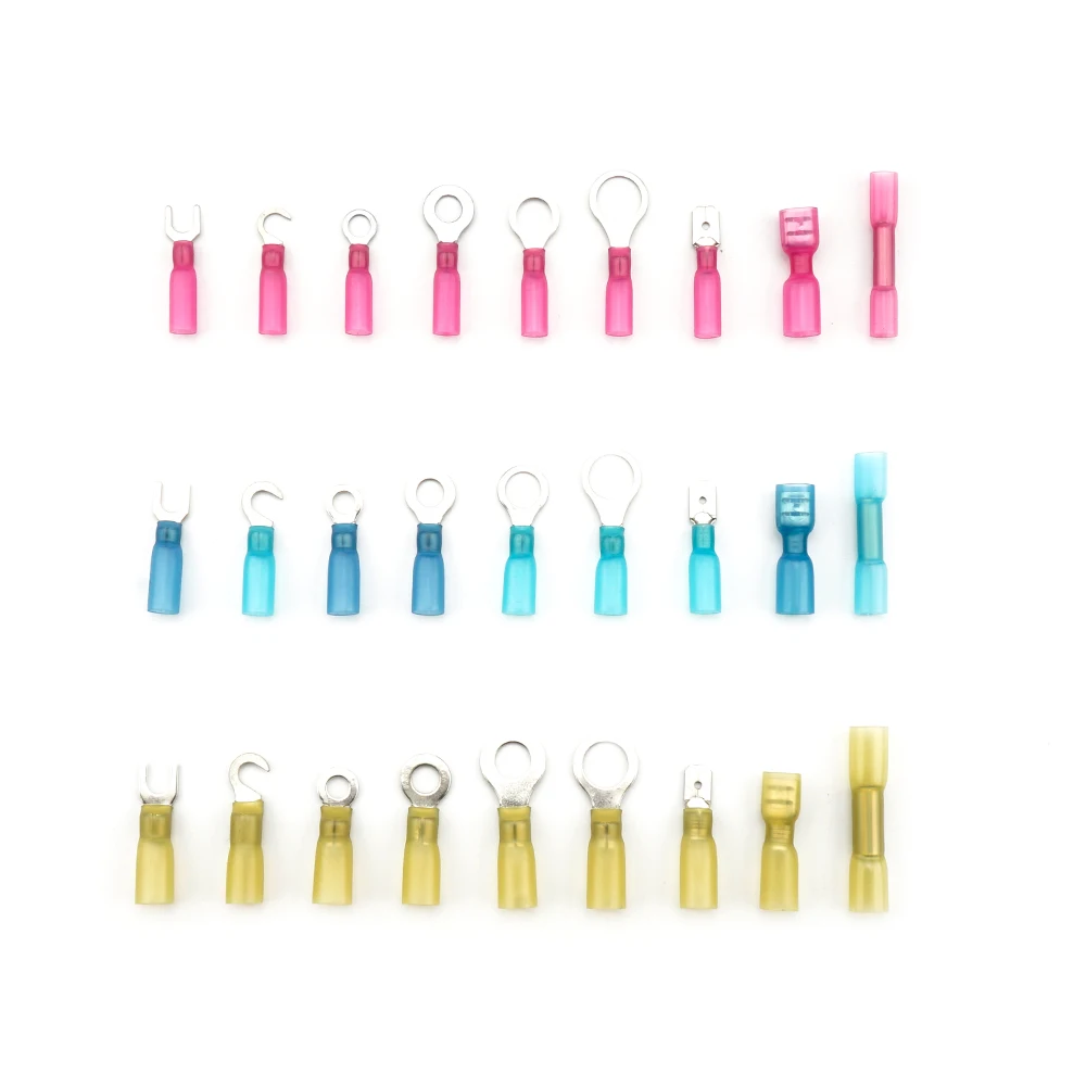 220/250/300/540Pcs Nylon Terminals Insulated cable connector wire crimping household lug rolling kit or wire stripper 6