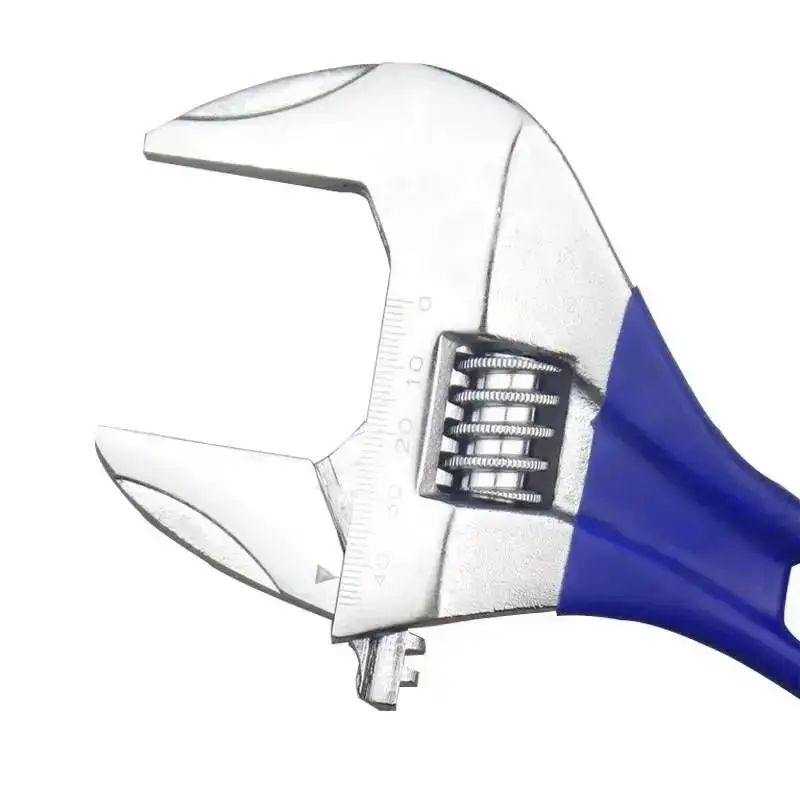 2025 New 8inch Adjustable Wrench Thin And Light Body 666 Super Heavy Duty Extra Wide Opening Jaw Crescent Wrench Household Tool