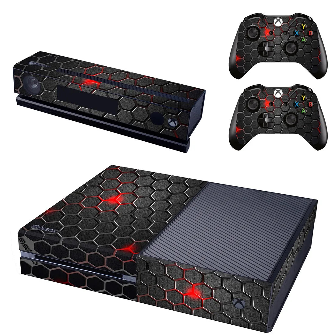 Geometria Red Design Per Xbox One Skin Sticker Cover Per Console Xbox One E 2 Controller