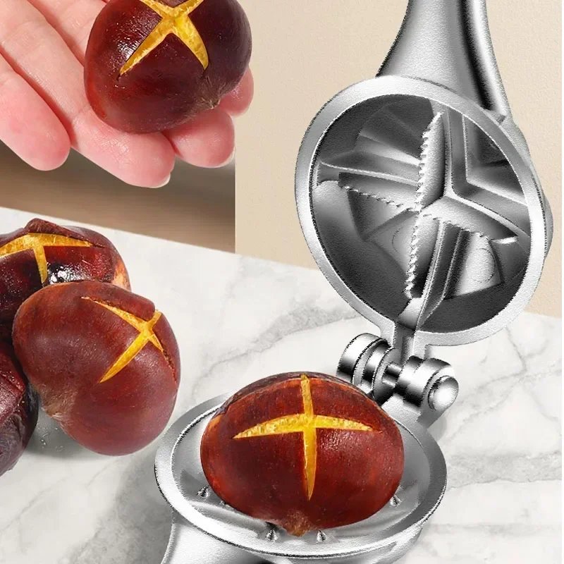 Stainless Steel Chestnut Opener Machine Quick Clip Walnut Pliers
