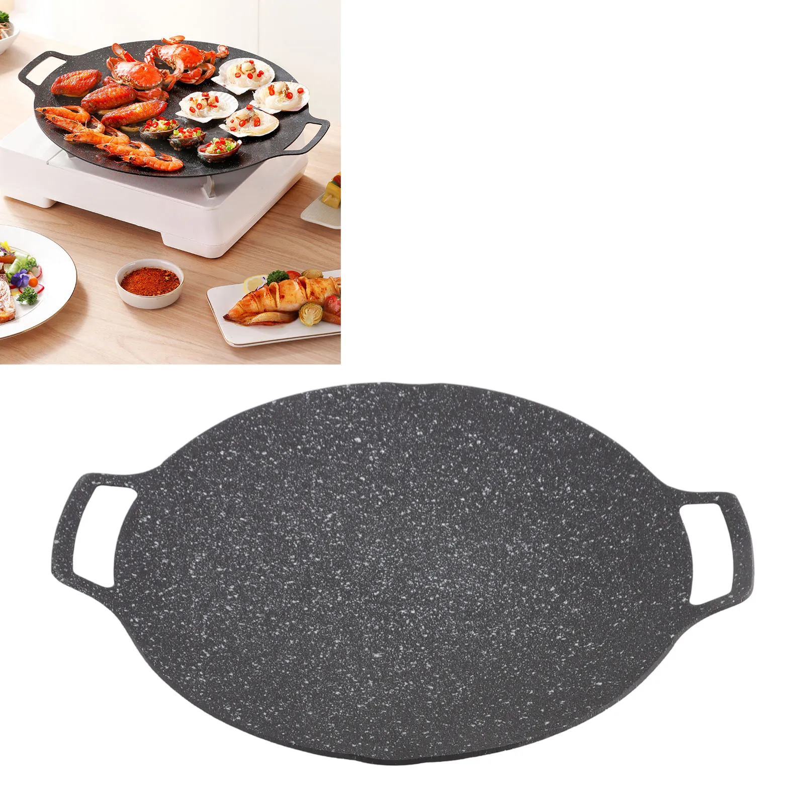 Piatto Per Barbecue Coreano Griglia Per Barbecue Padella Circolare Antiaderente Per Fornello Da Esterno Per La Casa Universale