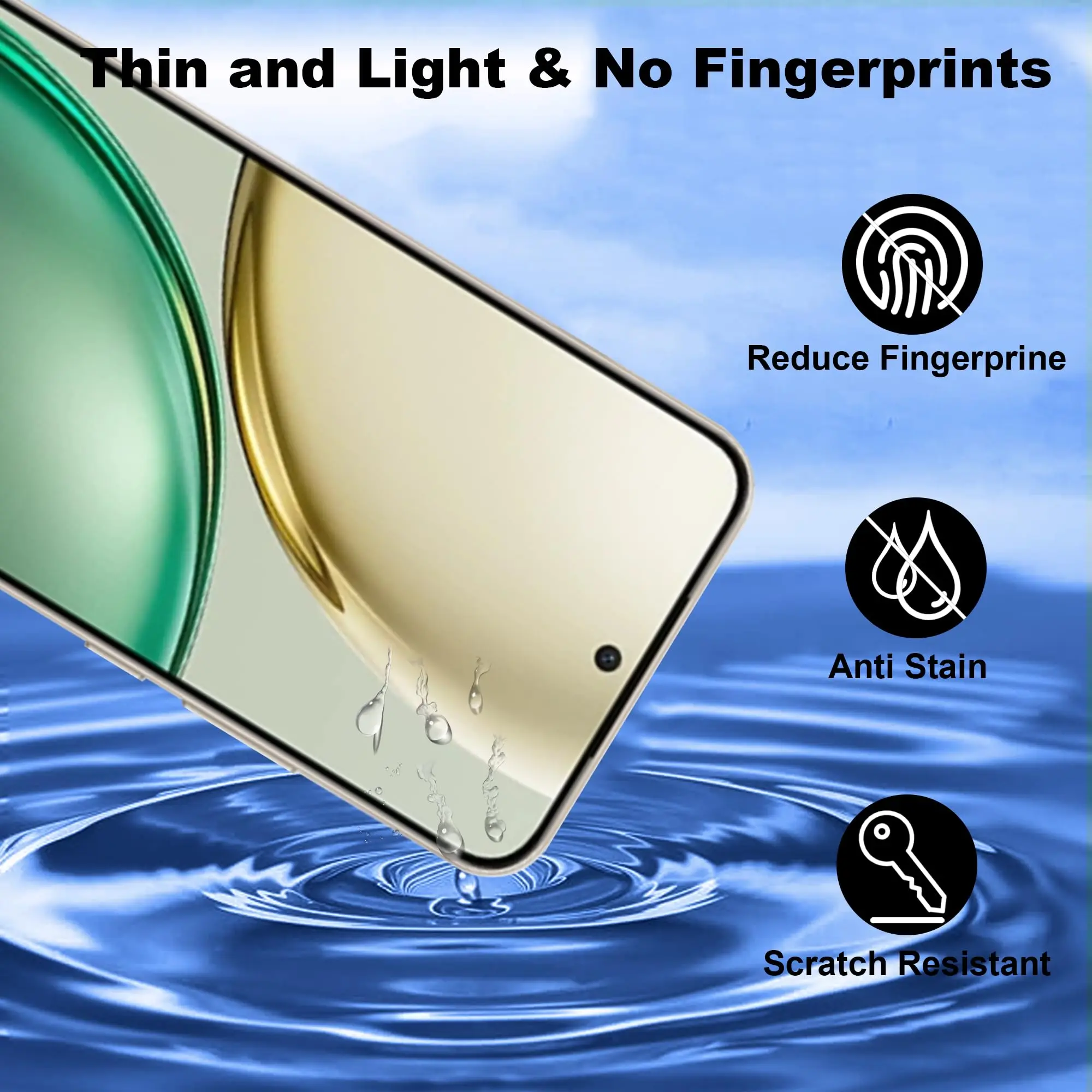 Tempered Glass HD Screen Protector - 6.79 Inch, Transparent, Anti-Scratch, Case-Friendly