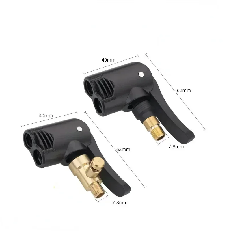 Bicycle Air Nozzle Brass Portable Tire Chuck Pump Valve Connector Adapter Bike Tyre Wheel Valves Part Inflatable Pumps