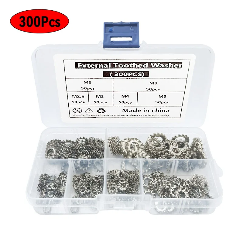 M5 M6 M8 Stainless Steel External Serrated Toothed Lock Washers-Shake Proof 
