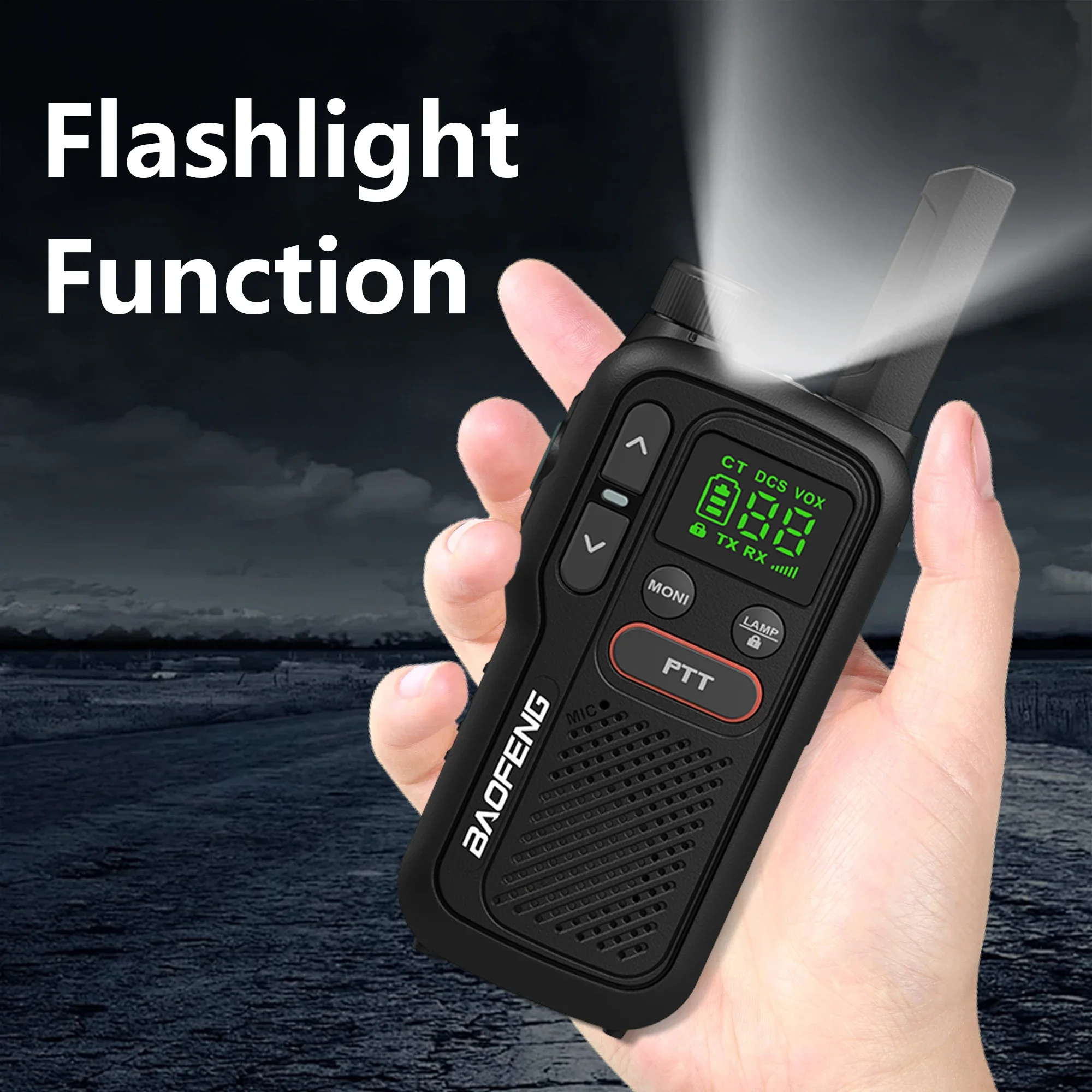 Baofeng T18 Mini Walkie Talkie BF-T18 PMR446MHz Long Range Rechargable Portable Kids Two Way Radio Type-C Charge FM 16CH 2/4pcs 3
