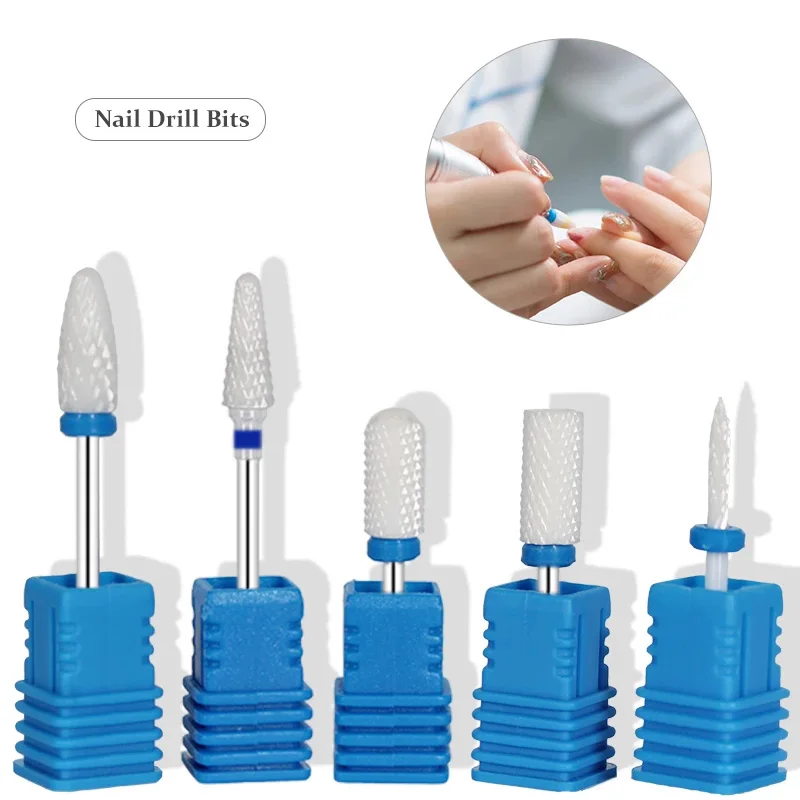 Ceramics Nail Drill Bits Milling Cutter For Manicure Gel Nail Drill Nail Sanding Cap Nails Accessories And Tools 4