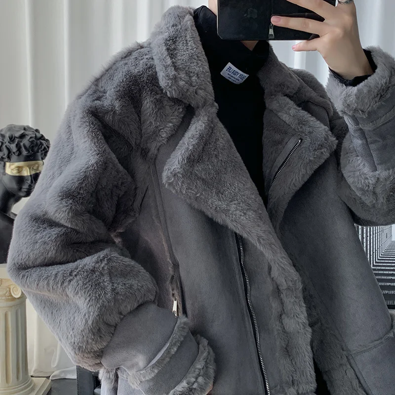 

2022 Brand Clothing Men Thickening Keep Warm In Winter Deer Skin Down Casual Jacket/Male Slim Fit High Quality Loose Coat