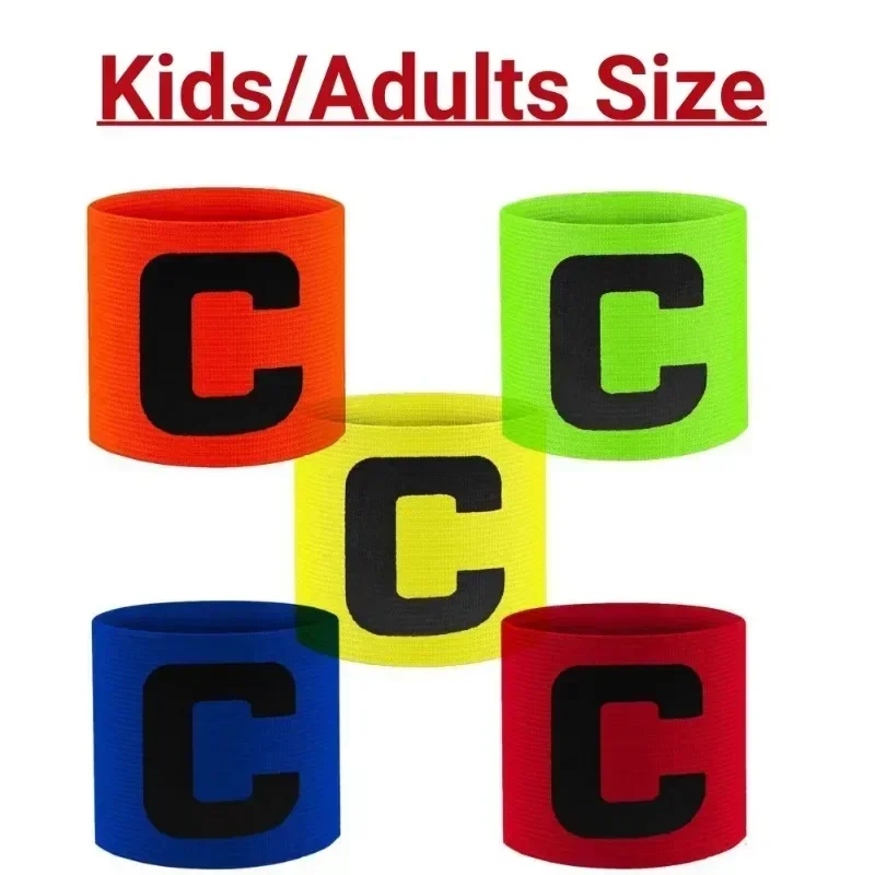 C-shaped Football Captain Armband Customizable Anti-drop Elastic Tape Wound Armband Adjustable Protective Special